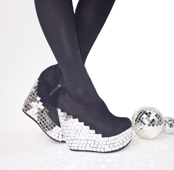Disco MIRROR BALL Platform Shoes
