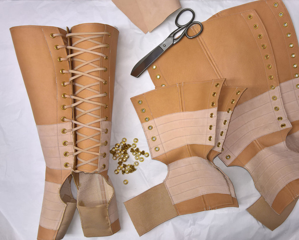 NUDE leather Aerial boots w/ Suede Grip