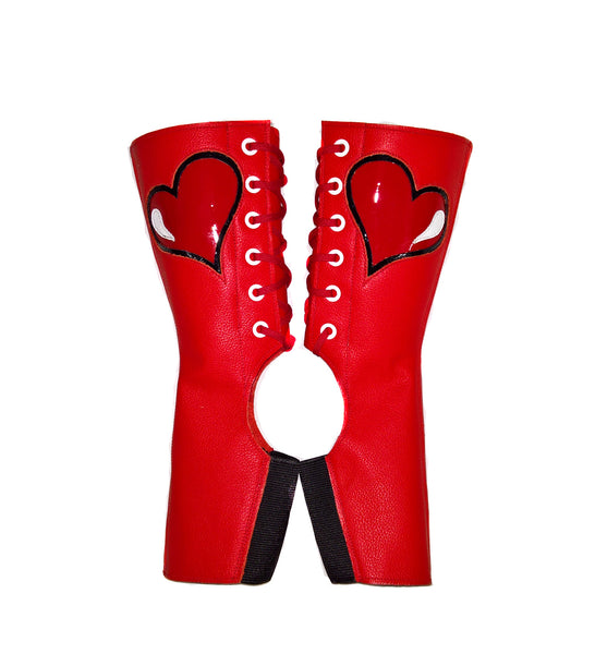 SAMPLE SALE - "QUEEN OF HEARTS" Short Aerial Boots