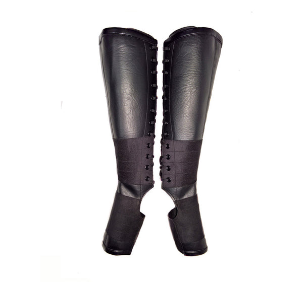 Classic Black VEGAN Aerial Boots w/ grip panels + inside ZIP