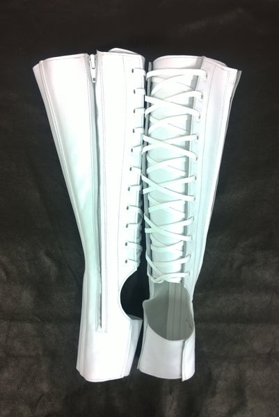 Classic WHITE Aerial Boots w/ inside ZIPS