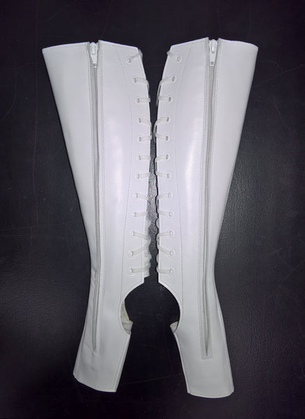 Classic WHITE Aerial Boots w/ inside ZIPS