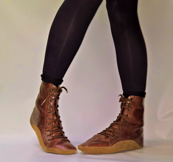 SAMPLE SALE - Chestnut Brown Tightrope Boots UK 7 /US 9