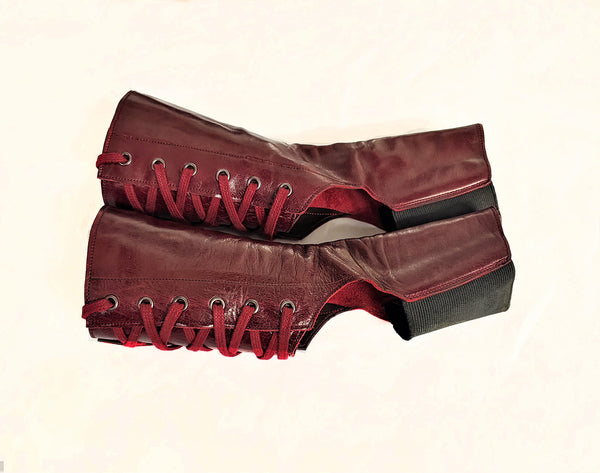 SAMPLE SALE - Short BURGUNDY Aerial Boots