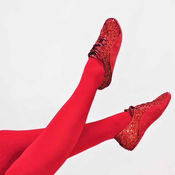Red Glitter "Dorothy" Tightrope Shoes