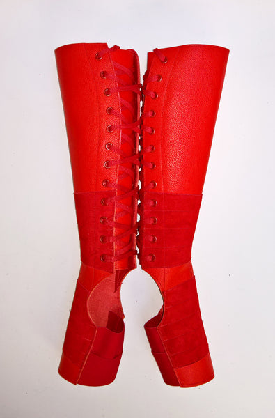 RED Aerial boots w/ Suede Grip