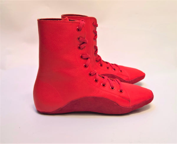 CUSTOM MADE Red Tightrope Boots