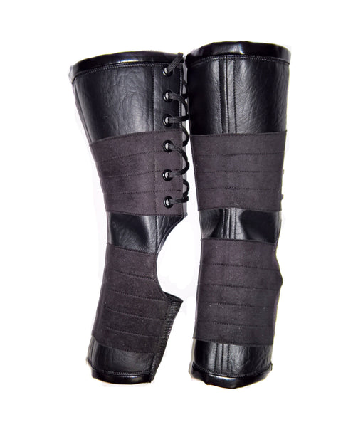 Short VEGAN Black Aerial Boots w/ grip panels