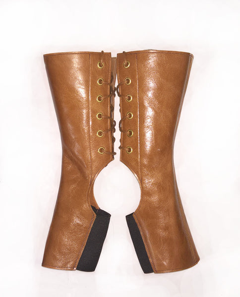 SAMPLE SALE - Short TAN Aerial Boots