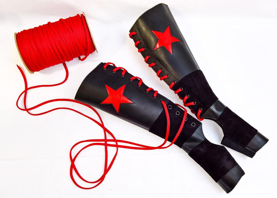 Aerial Boots - Red Silver Star